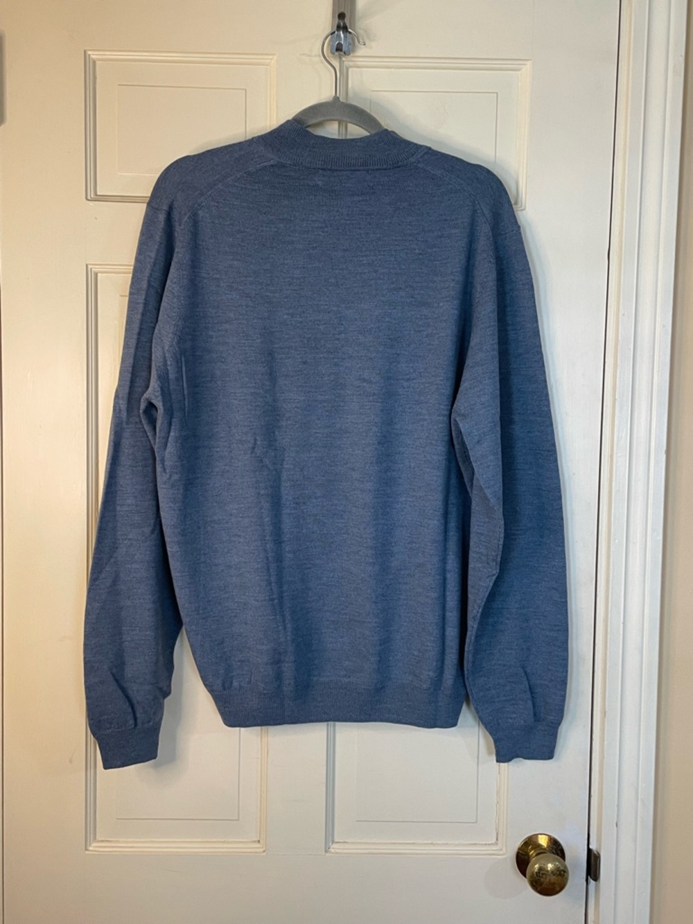 Brooks Brothers Sweater Mens L Extra Fine Italian Merino Wool Crewneck Pullover - Picture 4 of 7